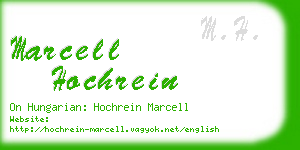 marcell hochrein business card